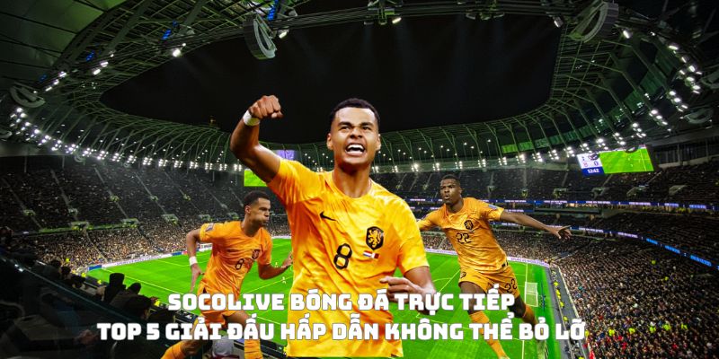 Socolive bóng đá trực tiếp top 5 giải đấu không thể bỏ lỡ